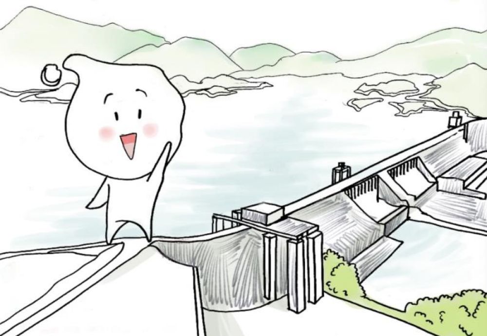 中国水库的儿童简笔画图片