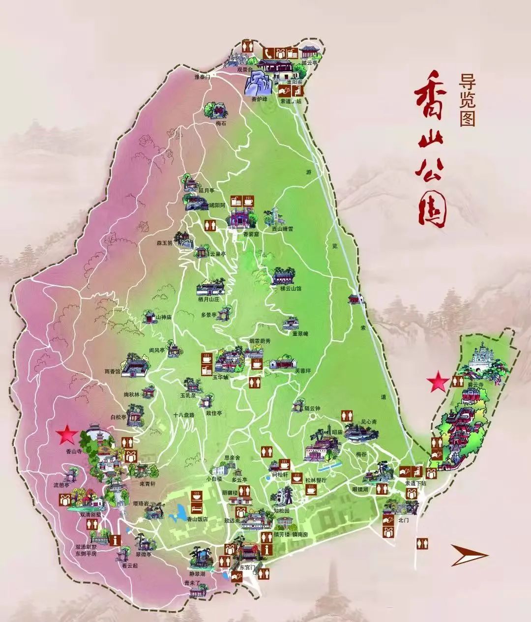 厦门香山地图详细地图图片
