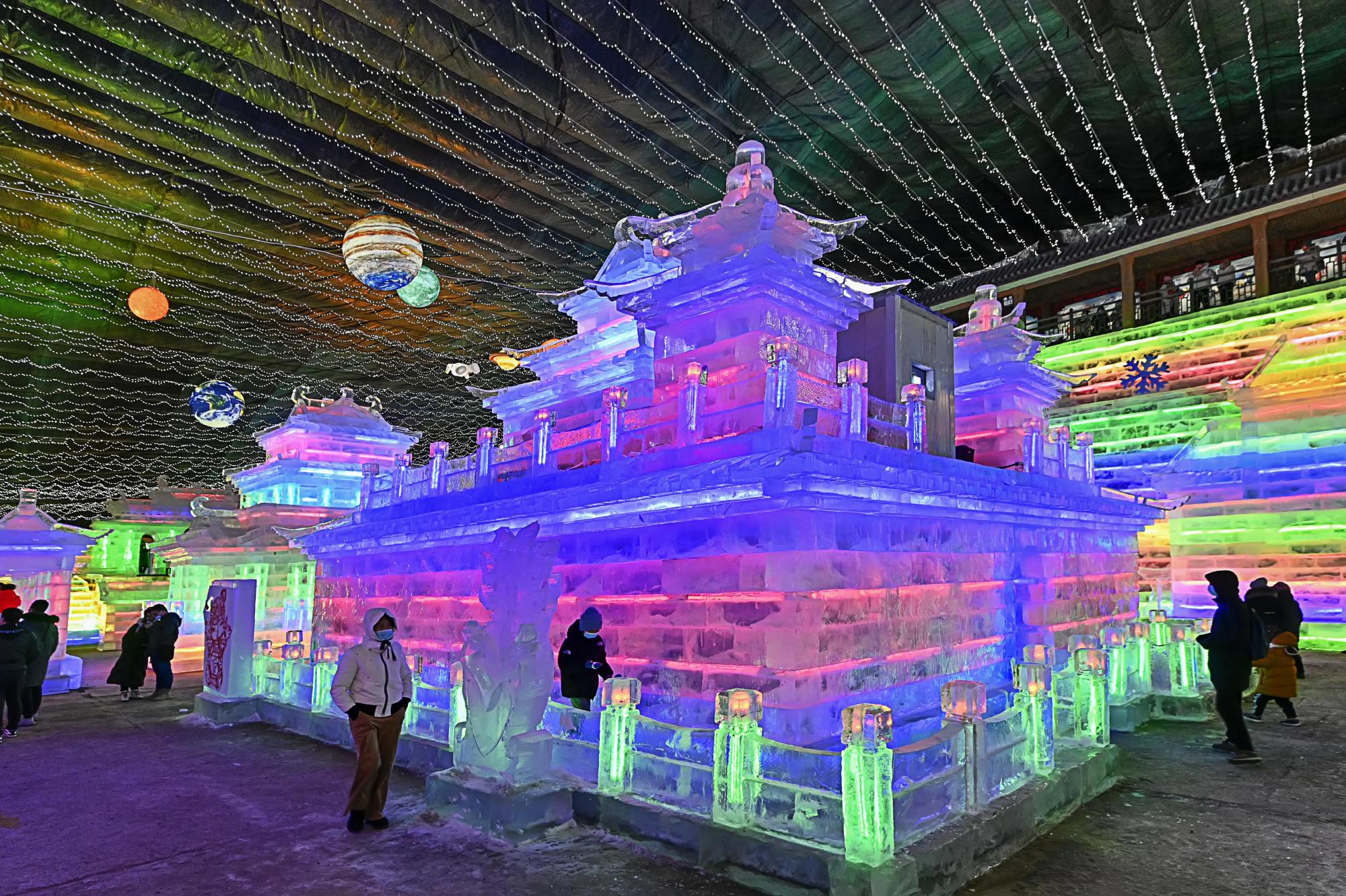 龙庆峡冰灯2022年图片