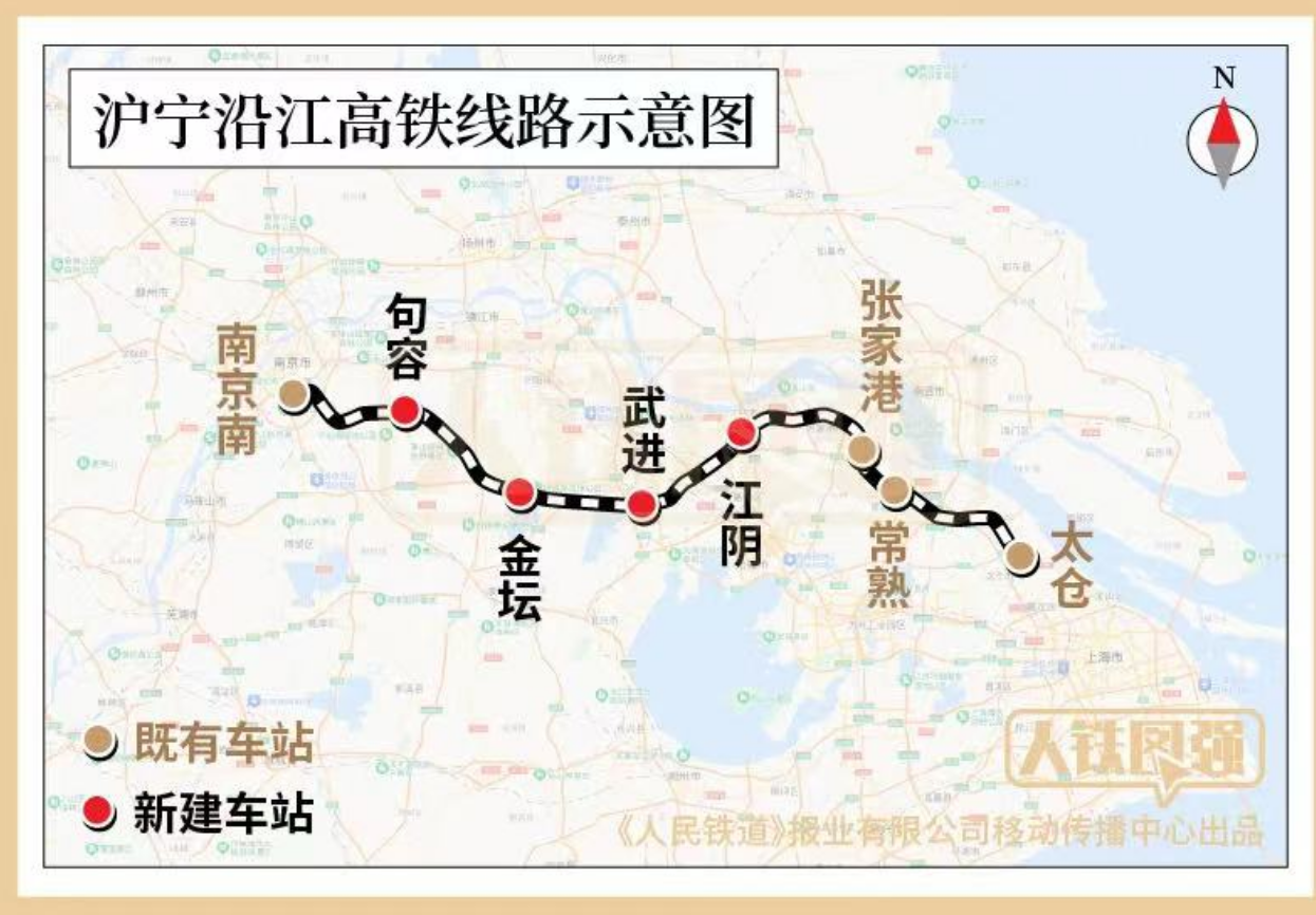 沿江铁路线路图图片